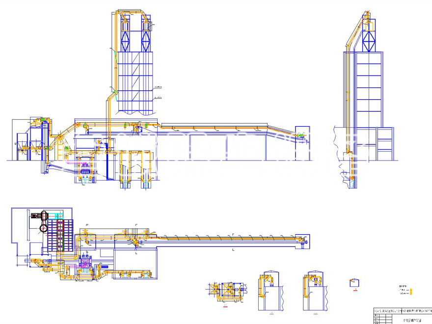 白灰车间新建除尘管道布置图