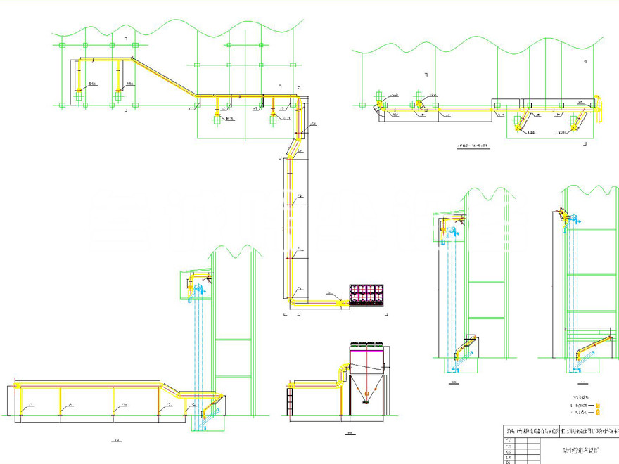 山西环冷除尘器改造工程管道布置图