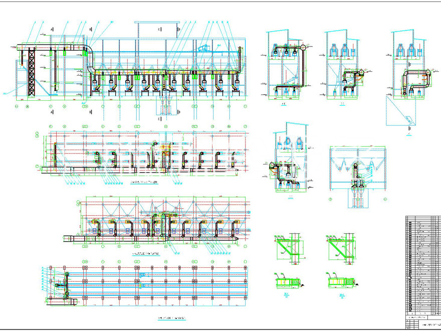 天津矿槽除尘系统平面布置图